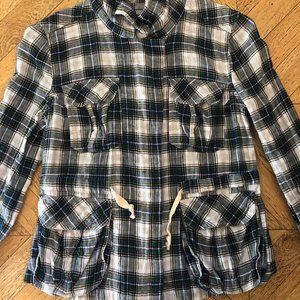 ÉTOILE Isabel Marant cozy plaid flannel jacket